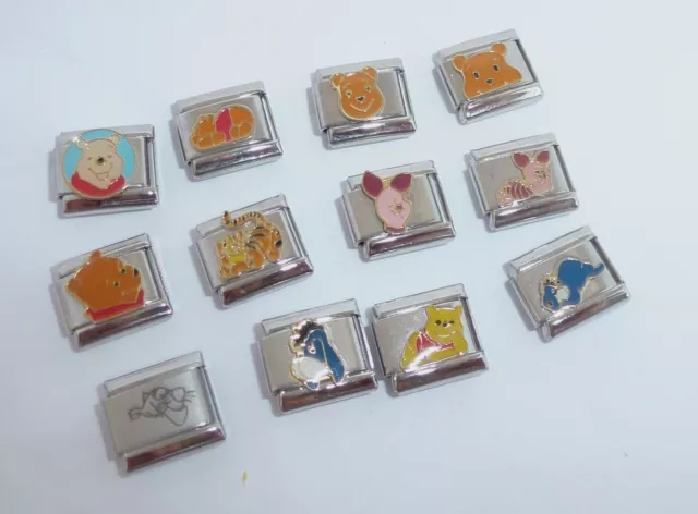 Winnie the Pooh 9mm Italian Charm * Piglet Eeyore Tigger fits Classic Bracelets