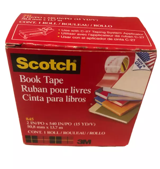 Scotch Book Tape 2 in/po x 540 in/po For C-27 Taping System