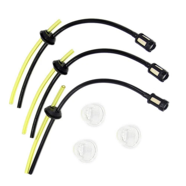 Kit Tuyaux à Essence Universel – 9 Pièces | Pour Tondeuse, Débroussailleuse, Taille-Haie | Filtre Et Joints Inclus