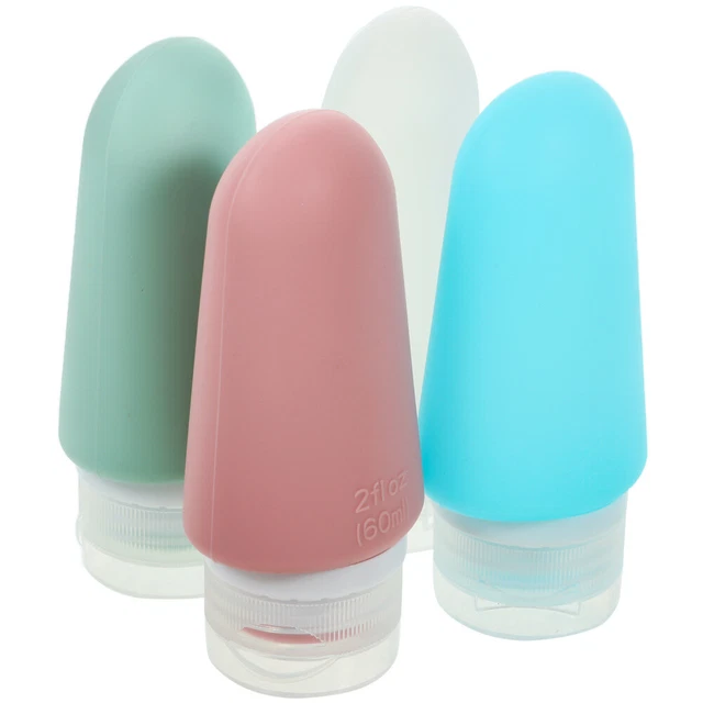 4 pz balsamo bottiglie da viaggio per articoli da toeletta contenitori da viaggio in silicone