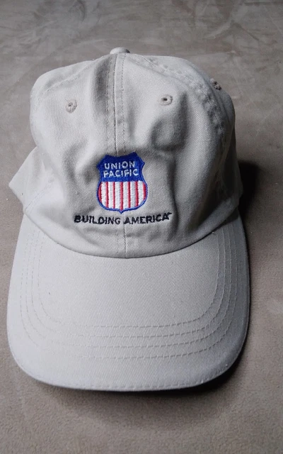 Union Pacific Building America Strapback Hat Cap Embroidered Railroad