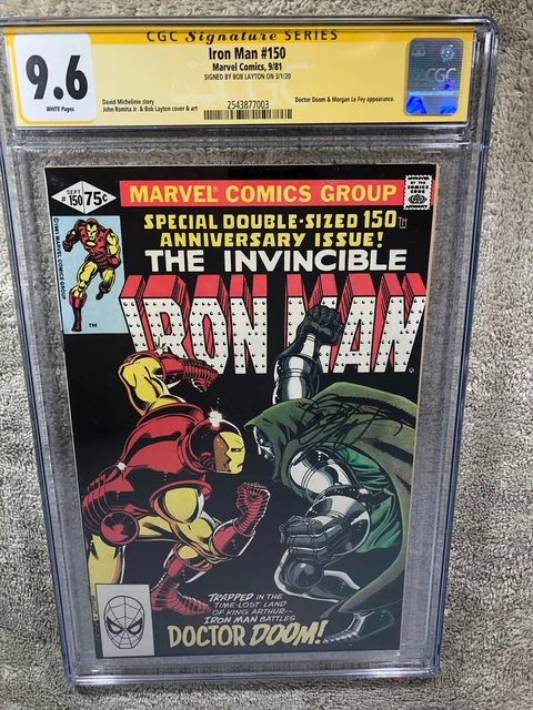 Invincible Iron Man 150 CGC SS 9.6 Layton vs Dr Doom 9/1981 4