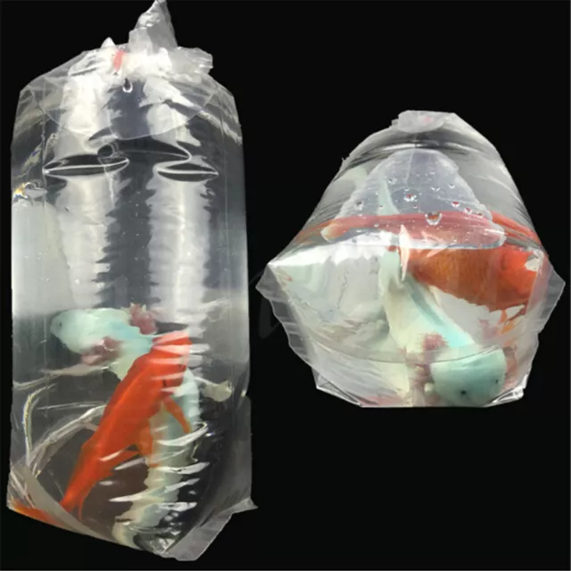 10/20/50PCS Aquarium Breathing Bags Breather Bags Transport LongLife Fish Shrimp