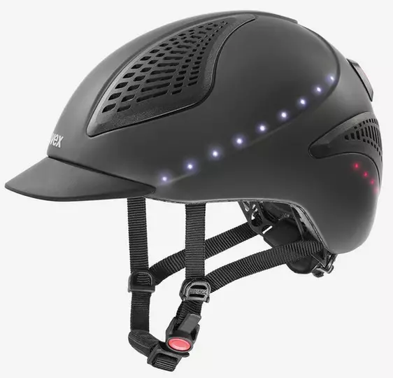 Uvex Exxential 2 II LED High Visibility Flashing Light Riding Hat  S-M M-L L-XL