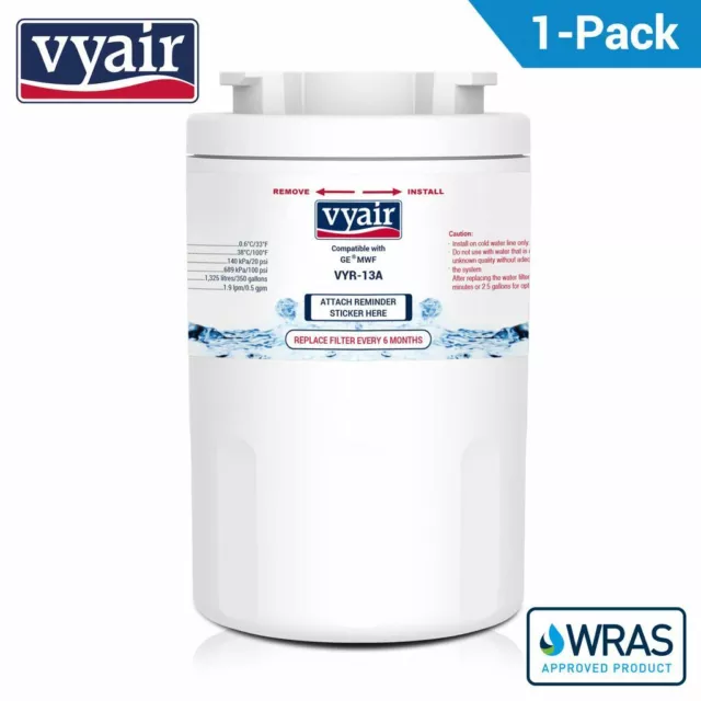 GE Smartwater MWF GWF HWFA MWFP Hotpoint Compatible Fridge Water Filter By Vyair