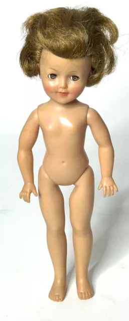 Vintage Shirley Temple Doll Ideal ST-12 12” 1950's Doll Only Nude