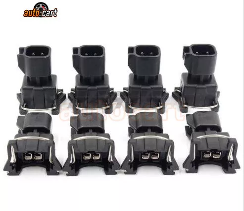 8PCS EV6 USCAR LS2 LS3 LSX to LS1 LT1 TPI EV1 Fuel Injector Connectors Adapters