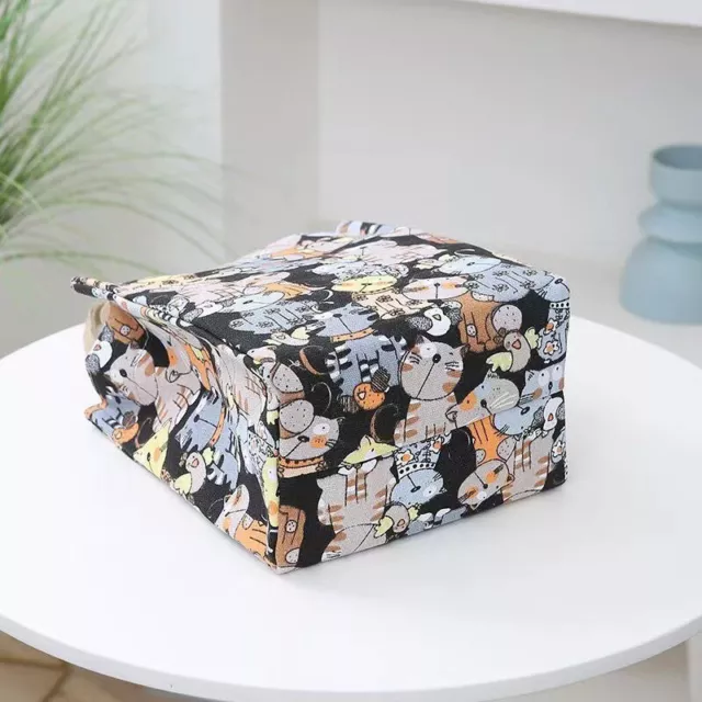 Nuova borsa in tela cartone animato alla moda borsa portatile scatola pranzo borsa bento SN❤