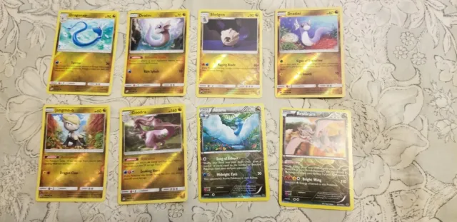 x10 Pokemon Cards TCG Dragon Type Reverse Holos NM lot Dratini Dragonair Reshira