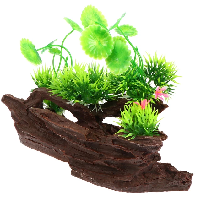 Resin Aquarium Ornament Decorations Desktop Decor Fish Tank Plants Tree
