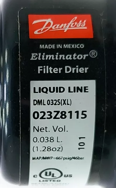 Danfoss DML 0325XL Eliminator Filter Trockener 2