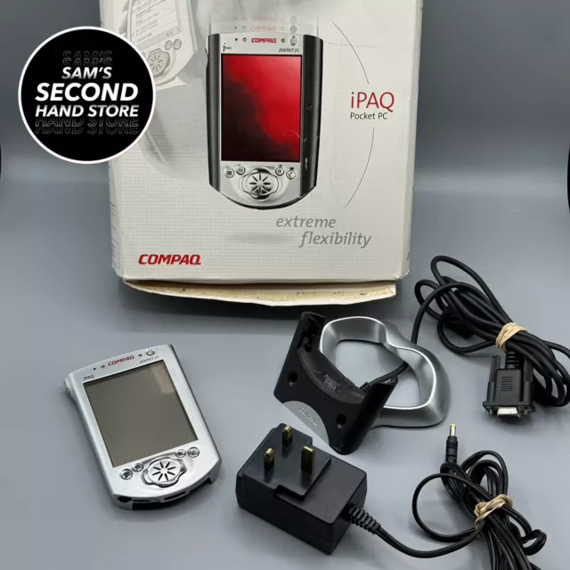 Compaq iPaq H3630 H3635 PDA Pocket PC 206MHz 32MB Original Box And Dock Only