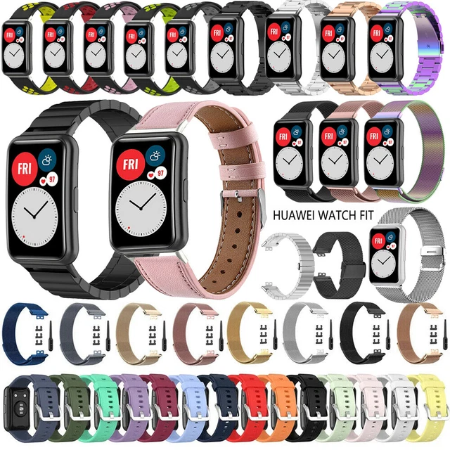 Für Huawei Watch Fit Smart Watch Ersatzband Armband Sport Fitness Atmungsaktiv
