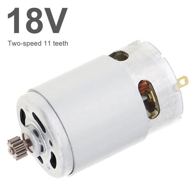 RS550 18V 27500 RPM DC Motor with Two-speed 11 Teeth Cordless Drill Screwdriver