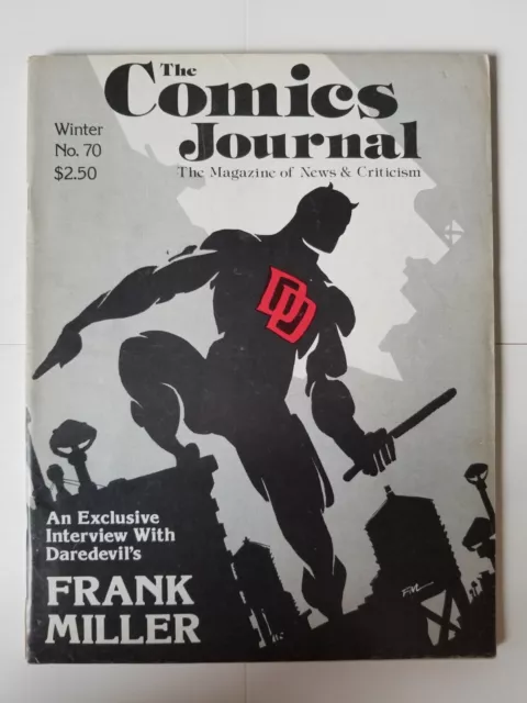 Comics Journal magazine #70 VG/FN (1982, Fantagraphics) Frank Miller's Daredevil