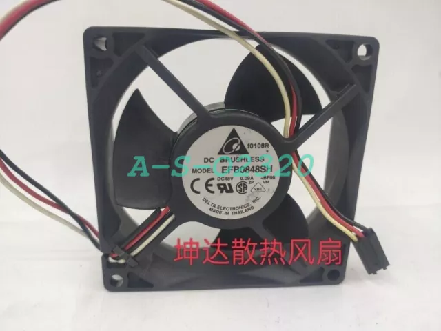 DELTA EFB0848SH DC 48V 0.09A 80*80*25mm Cooling Fan free shipping