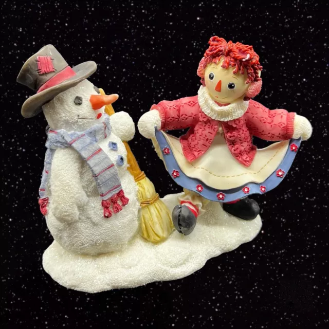 Raggedy Ann & Andy Friends Forever No Matter The Weather Figurine Enesco 3.5”T