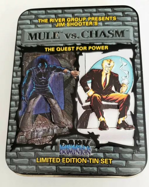 Vintage Mule Vs. Chasm (1994) Card Tin From Defiant Comics & Jim Shooter
