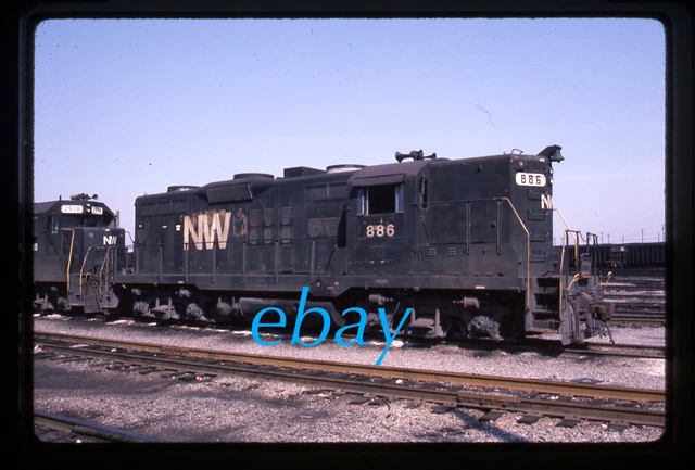Orig Slide Norfolk & Western N&W NW #886 GP9 1984