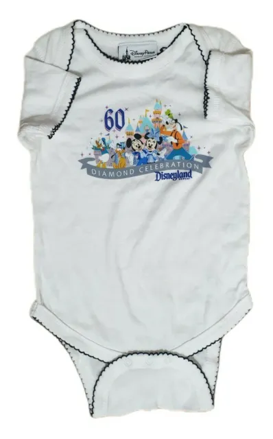 Disney Land 60th diamond Anniversary Sz 18 Months baby Toddler body Suit romper