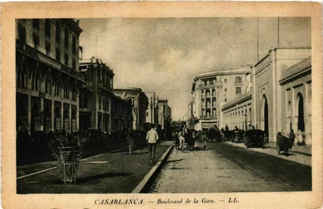 CPA AK CASABLANCA Boulevard de la Gare MAROC (824654)