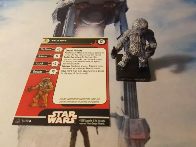 Star Wars Miniatures Alliance & Empire 54 Talz Spy