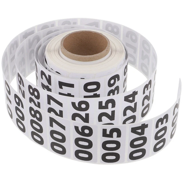NUMBERED LABELS INVENTORY Stickers Labels Numbered Decals Number ...