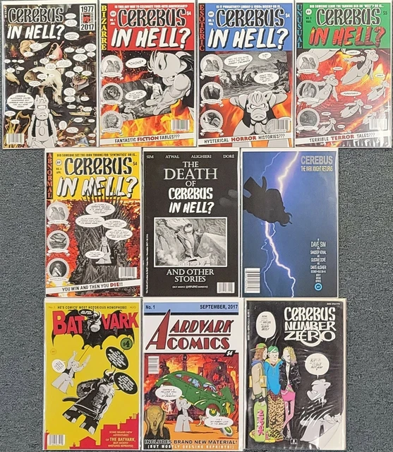 Cerebus in Hell #0,1-4 + Specials 10 Comics! Aardvark-Vanaheim 2016! VF-NM+!