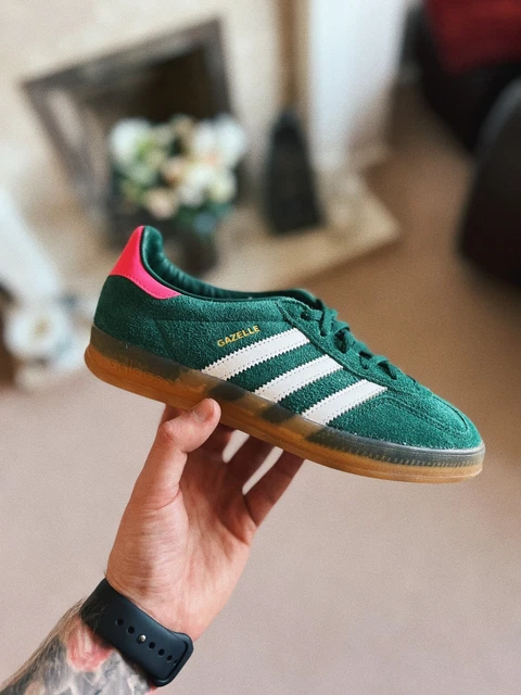 adidas gazelle silver green womens Women's Adidas Originals Gazelle Indoor Shoe 