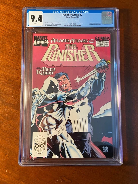 CGC 9.4 Punisher Annual #2 1st meeting of Moon Knight & Punisher 1989