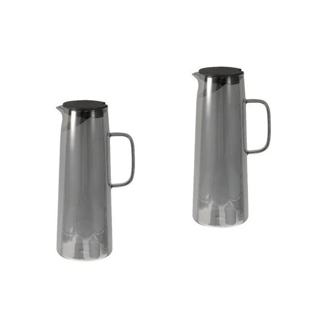 2x jarra de vidrio jarra de vidrio transparente jarra de vidrio jarra de agua para agua de hotel