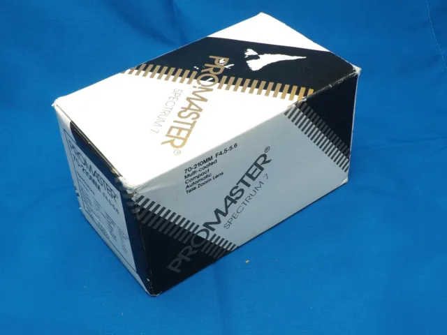 Promaster Spectrum 7 Lens 70-210 MM F4.5-5.6 W/Box KPR Pentax Mount K PK Camera