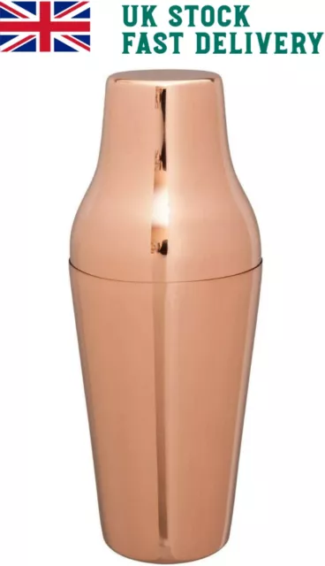 Beaumont Professional Mezclar French Copper Cocktail Shaker - 2 Piece 600ml