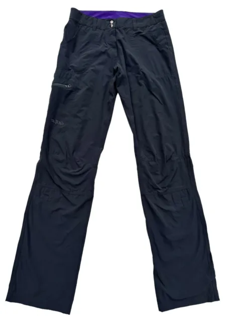 Rab Women's Rockover Climbing Pants Blue Steel Hiking Casual Size Large