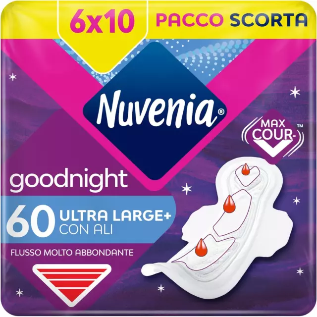 Assorbenti Nuvenia Ultra Large Notte con Ali Protegge e Assorbe Ottima Qualità