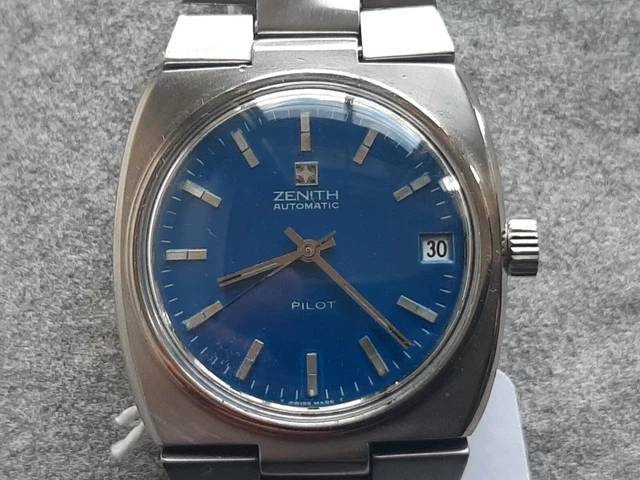 ZENITH  PILOT AUTOMATICO ANNI 70, BRACCIALATO Calibro 2572pc