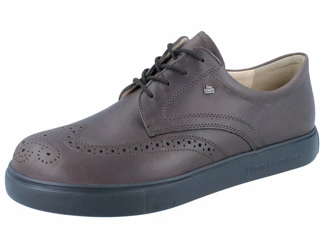 FINN COMFORT IPSWICH scarpe basse uomo scarpe con lacci marrone