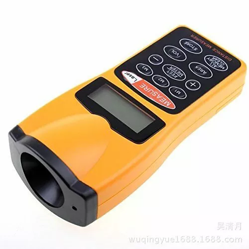 OQ01 LCD Ultrasonic Distance Measurer with Laser Pointer Distance Meter 60FT