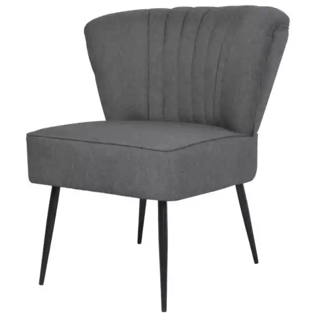 Chaise de cocktail Gris foncÃ© Tissu