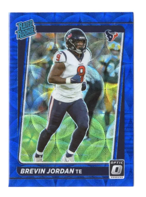 Football Card - 2021 Brevin Jordan 288 Blue Scope - Houston Texans Optic NFL RC