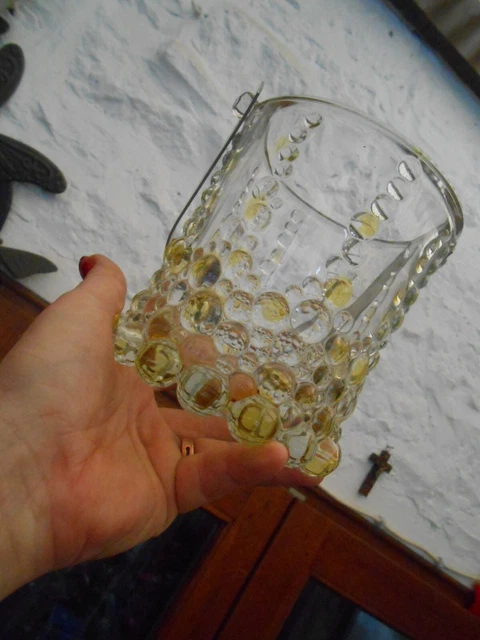 Superbe Ancien Seau A Glace En Cristal  Vintage