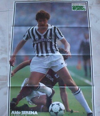 ALDO SERENA INSERTO GUERIN SPORTIVO 1986 POSTER STORY JUVENTUS 