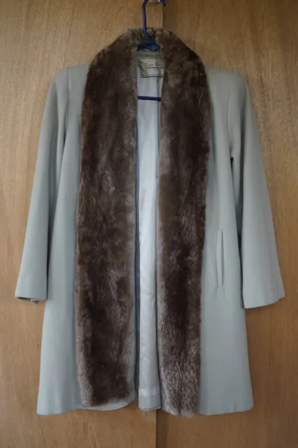 1940's, 50's Roos Bros. California Forstmann 100% Virgin Wool Women's M/L Coat