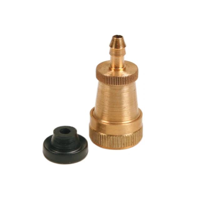 Lot De 2 Connecteurs De Valve En Laiton Pour Pompe à Air - Adaptateur Gonflage Pneus Voiture, Vélo - 6 Mm