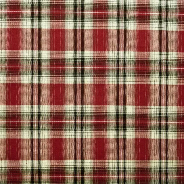 100% Brushed Cotton Fabric Checks Tartan Flannel Irving Winceyette Soft