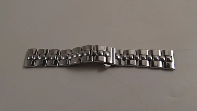 CINTURINO BRACCIALE ORIGINALE Eberhard Frecce Tricolore In Acciaio