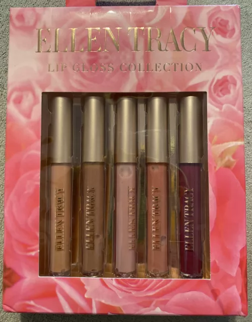 ELLEN TRACY Lip Gloss Collection (5 Stunning Shades) New!!