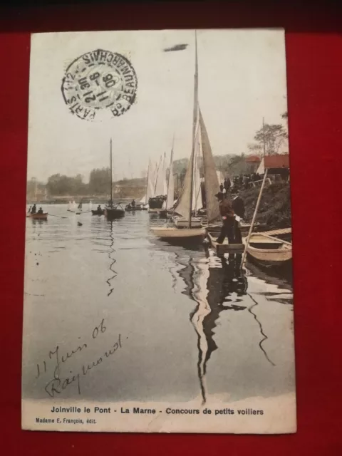 CPA 94 JOINVILLE le PONT - la Marne - Concours de petits Voiliers