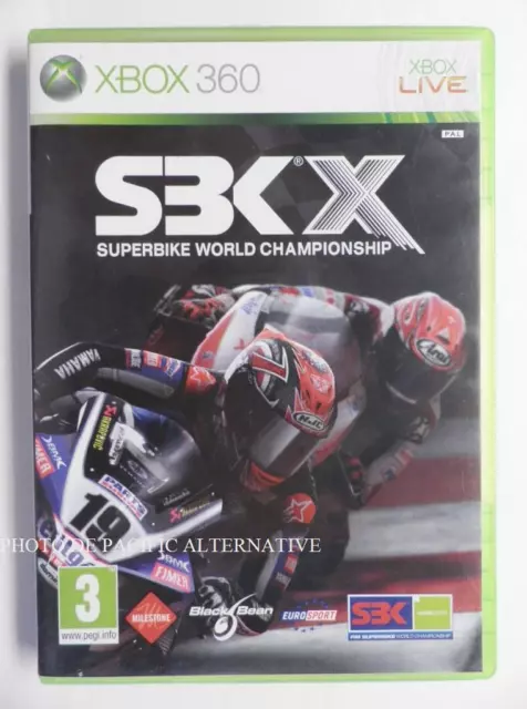 jeu SBK X xbox 360 francais game spiel juego complet superbike moto 10 2010 X360