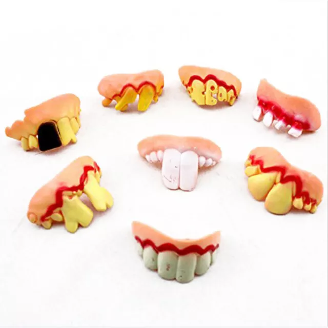 5 Pcs Tooth Prop Toy Funny Wacky Artificial Teeth False Cosplay